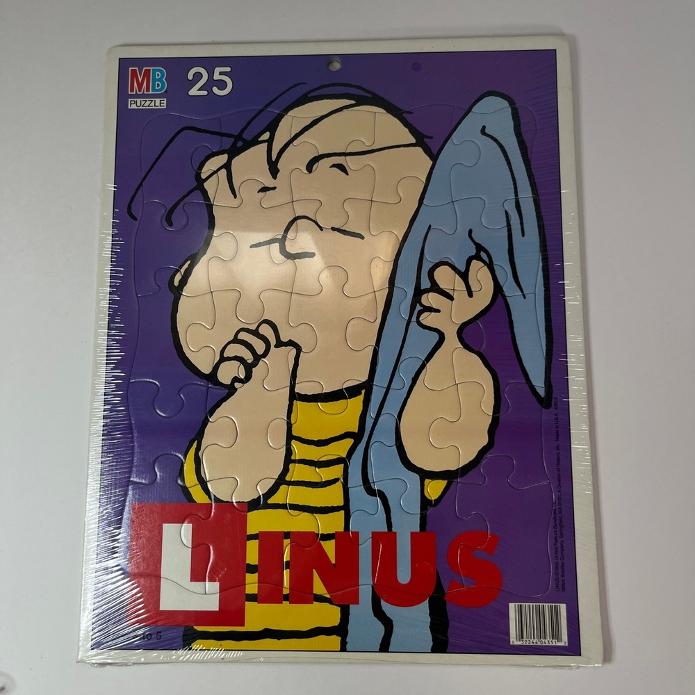 Vintage 1952 Milton Bradley Peanuts‎ Linus 25 Piece Tray Puzzle Sealed 4351-2